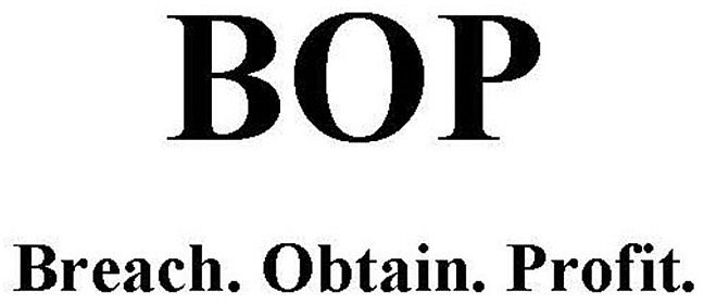 Paraqitja e markës BOP Breach. Obtain. Profit.