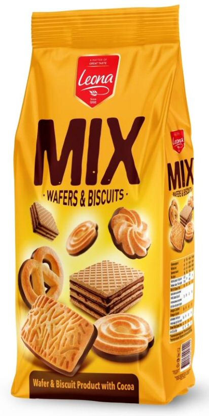 Paraqitja e markës Leona MIX WAFERS & BISCUITS