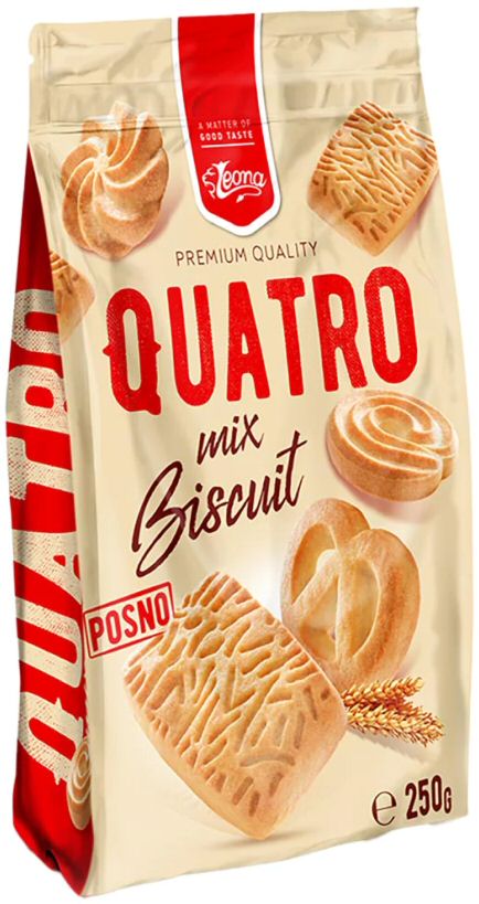Paraqitja e markës Leona QUATRO mix Biscuit