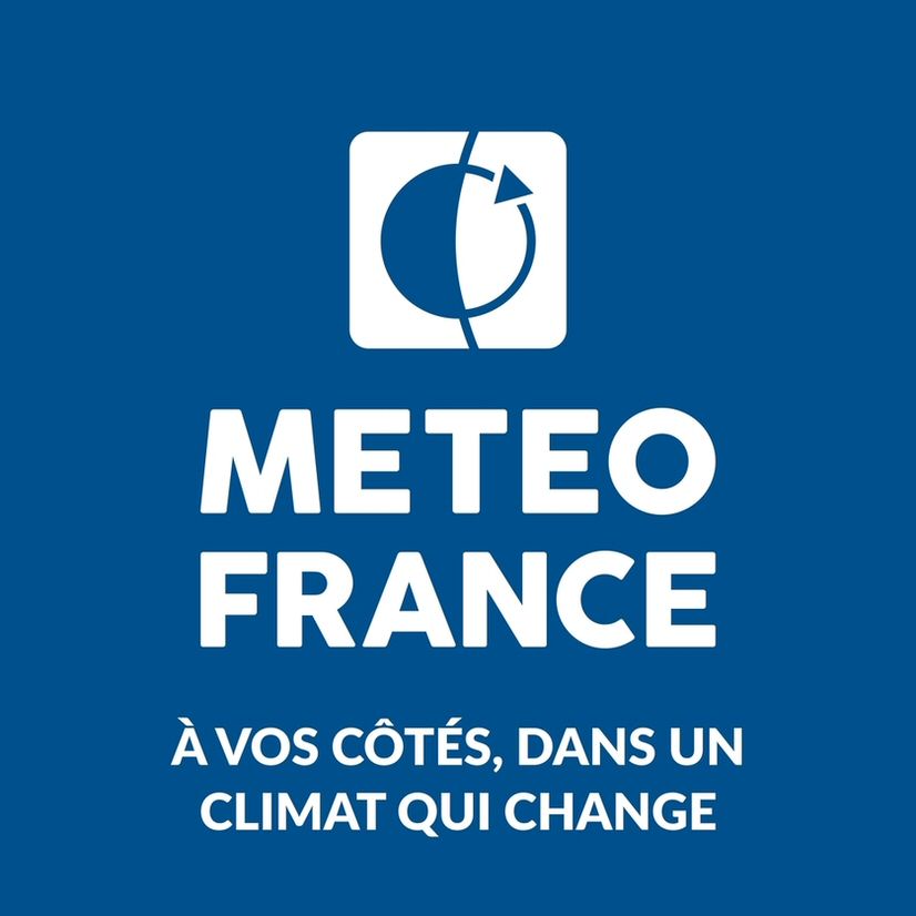 Paraqitja e markës METEO FRANCE Ŕ VOS CÔTÉS, DANS UN CLIMAT QUI CHANGE