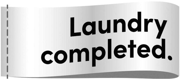 Paraqitja e markës Laundry completed.