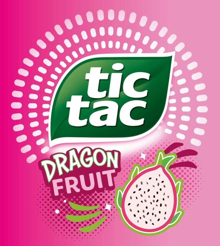 Paraqitja e markës tic tac DRAGON FRUIT