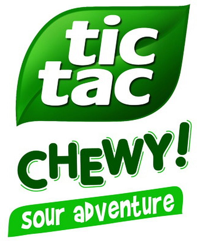Paraqitja e markës tic tac CHEWY! sour adventure