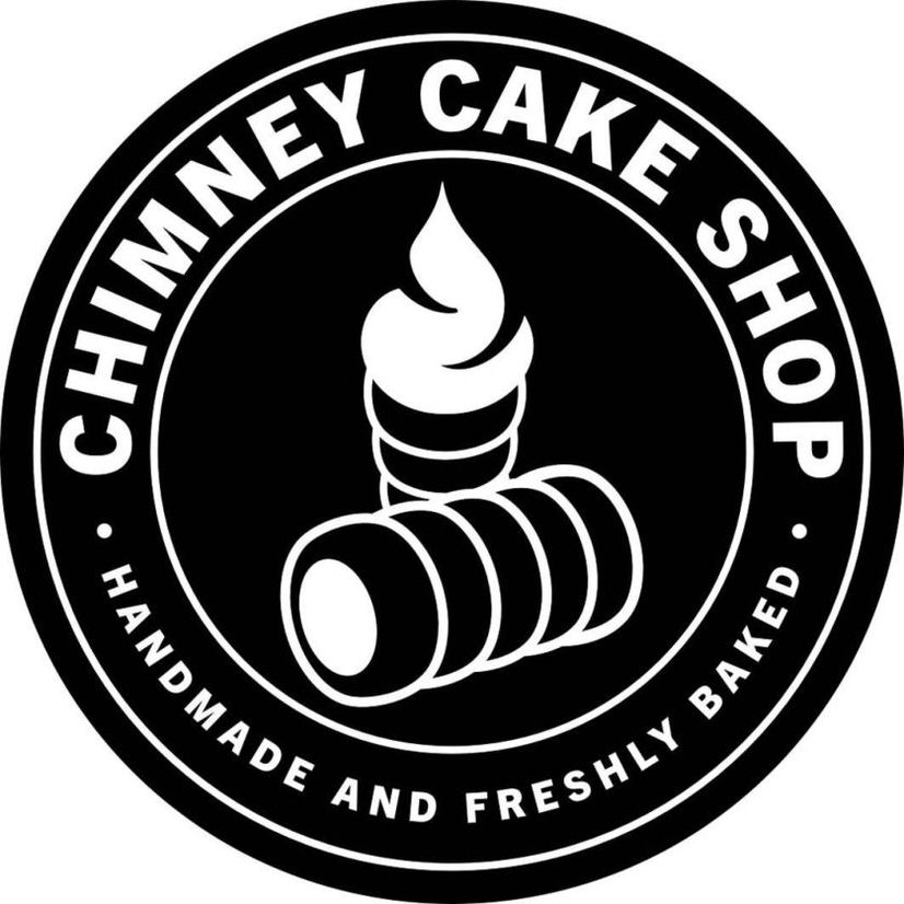 Paraqitja e markës CHIMNEY CAKE SHOP HANDMADE AND FRESHLY BAKED