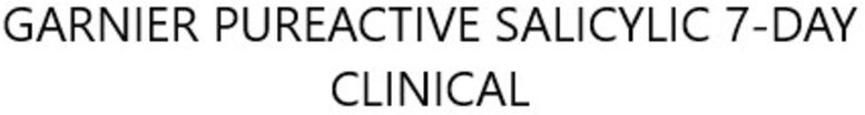 Paraqitja e markës GARNIER PUREACTIVE SALICYLIC 7-DAY CLINICAL