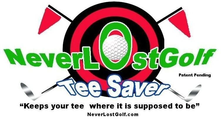 Paraqitja e markës NeverLOstGolf Tee Saver "Keeps your tee where it is supposed to be" NeverLostGolf.com