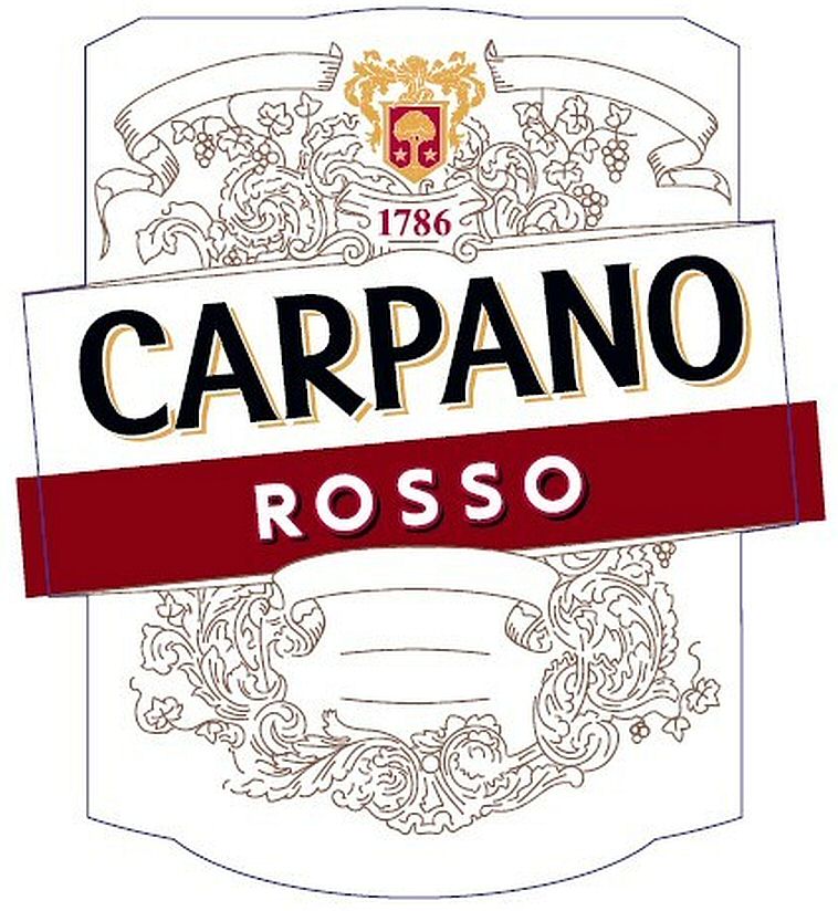 Paraqitja e markës CARPANO ROSSO 1786