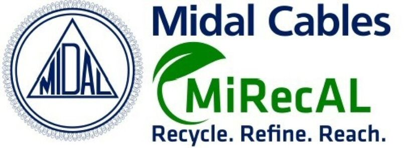 Paraqitja e markës Midal Cables MiRecAL Recycle. Refine. Reach.