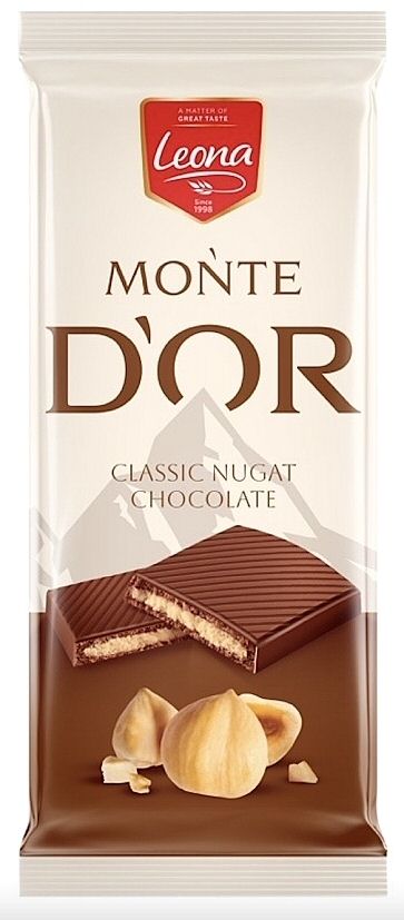 Paraqitja e markës Leona MONTE D’OR CLASSIC NUGAT CHOCOLATE