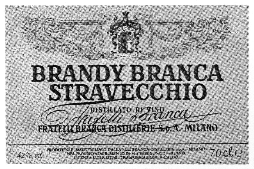 Paraqitja e markës BRANDY BRANCA STRAVECCHIO