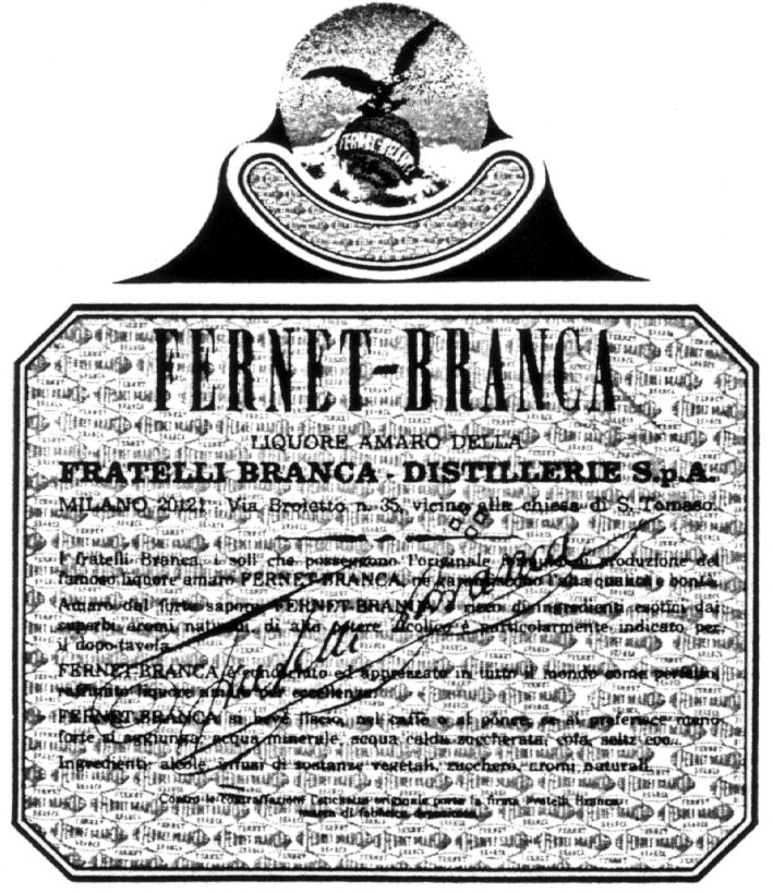 Paraqitja e markës FERNET-BRANCA
