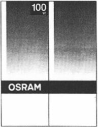 Paraqitja e markës 100 W OSRAM