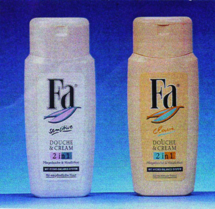 Paraqitja e markës FA SENSITIVE DOUCHE & CREAM