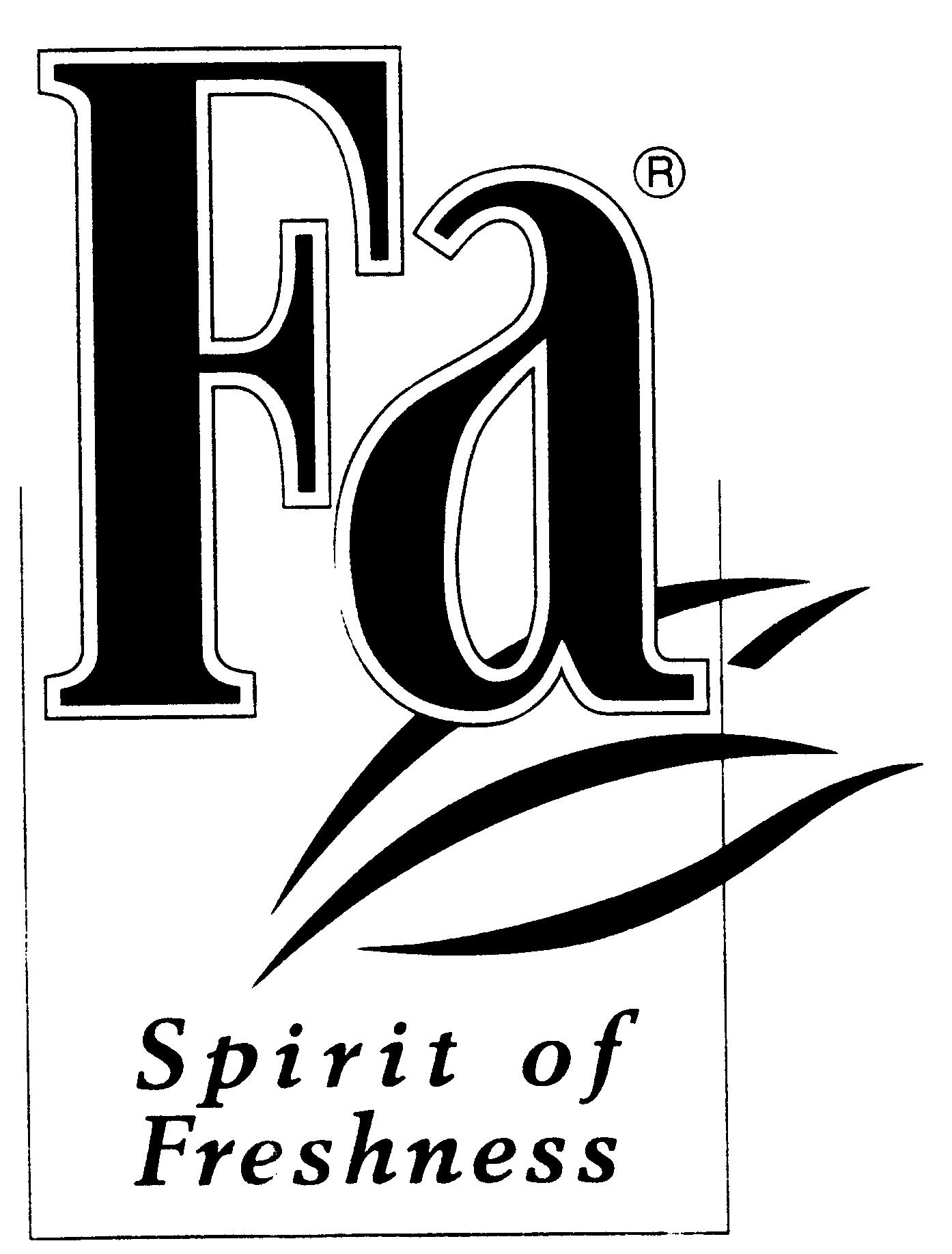 Paraqitja e markës Fa Spirit of Freshness