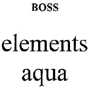 Paraqitja e markës BOSS elements aqua