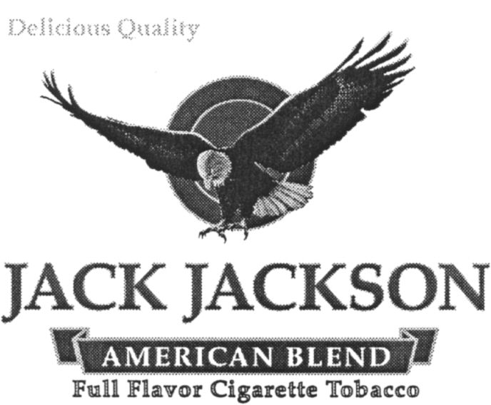 Paraqitja e markës Delicious Quality JACK JACKSON AMERICAN BLEND Full Flavor Cigarette Tobacco