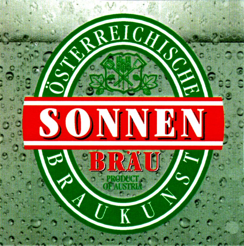 Paraqitja e markës SONNEN BRAU OSTERREICHISCHE BRAUKUNST