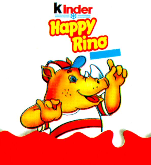 Paraqitja e markës Kinder Happy Rino