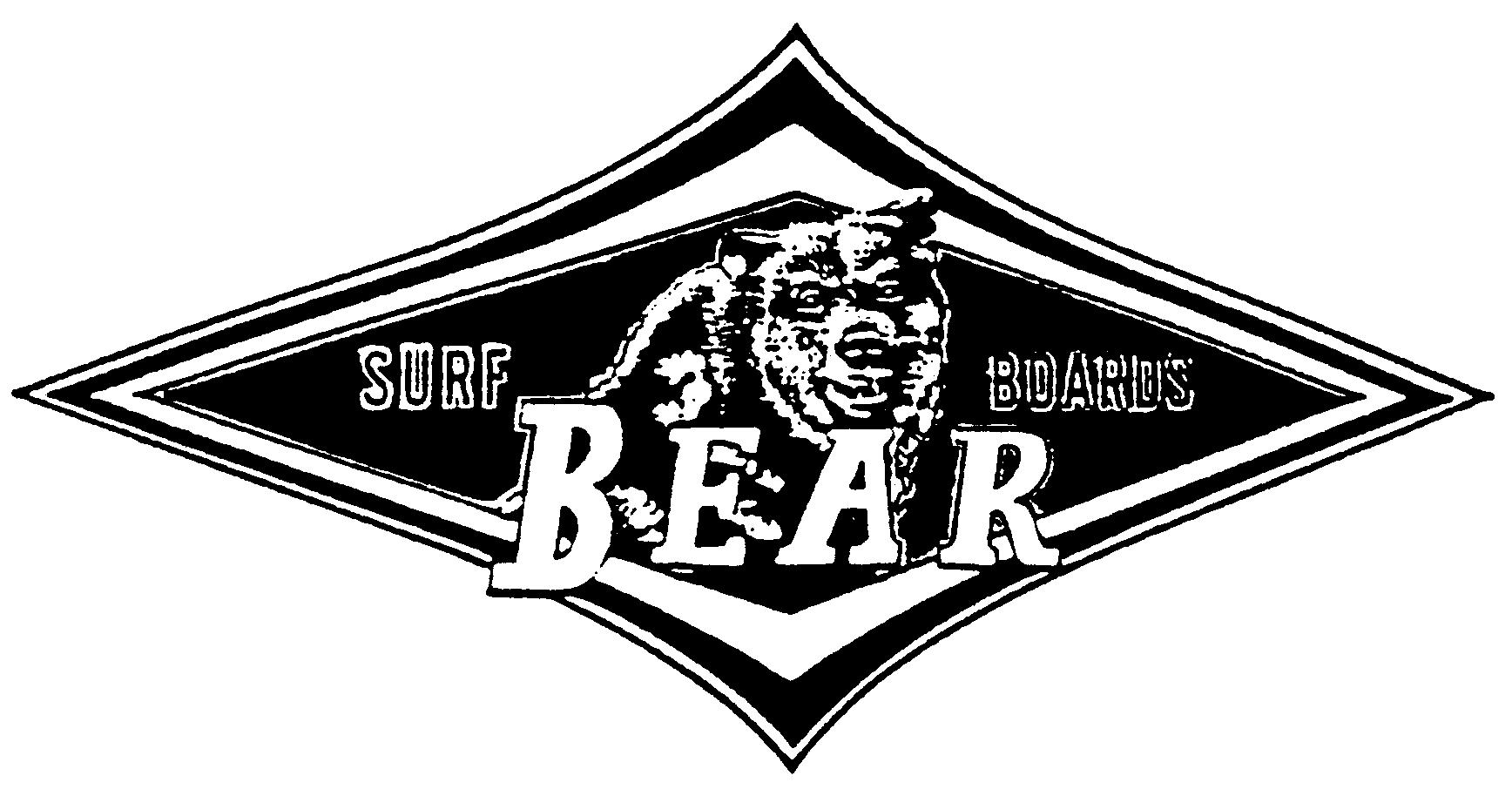 The representation of the trademark BEAR SURF BOARDS