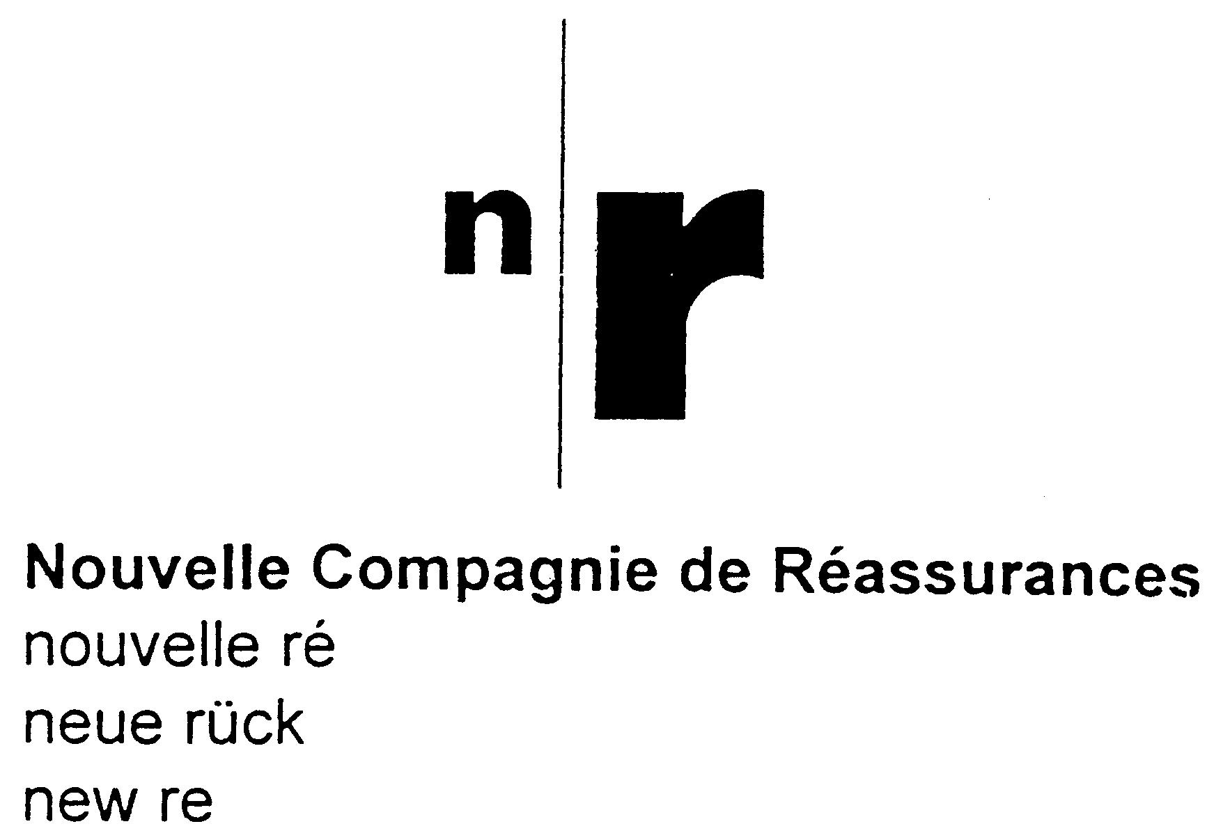 Paraqitja e markës n/r Nouvelle Compagnie de Reassurances nouvelle re neue ruck new re