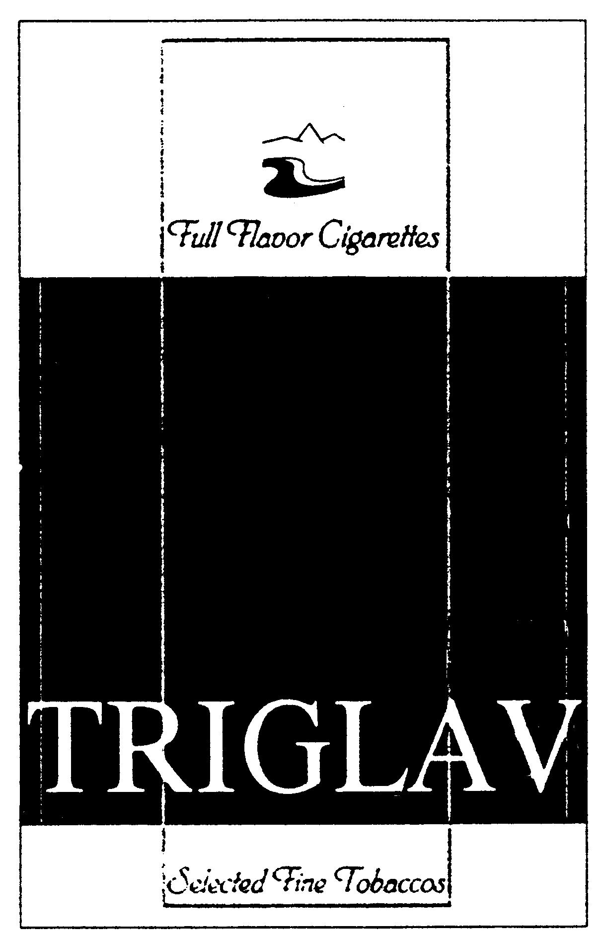 Paraqitja e markës Full Flavor Cigarettes TRIGLAV Selected Fine Tobaccos