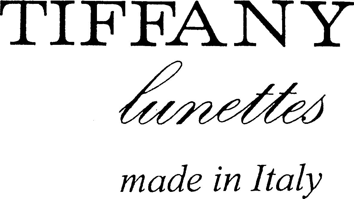 Paraqitja e markës TIFFANY lunettes made in Italy