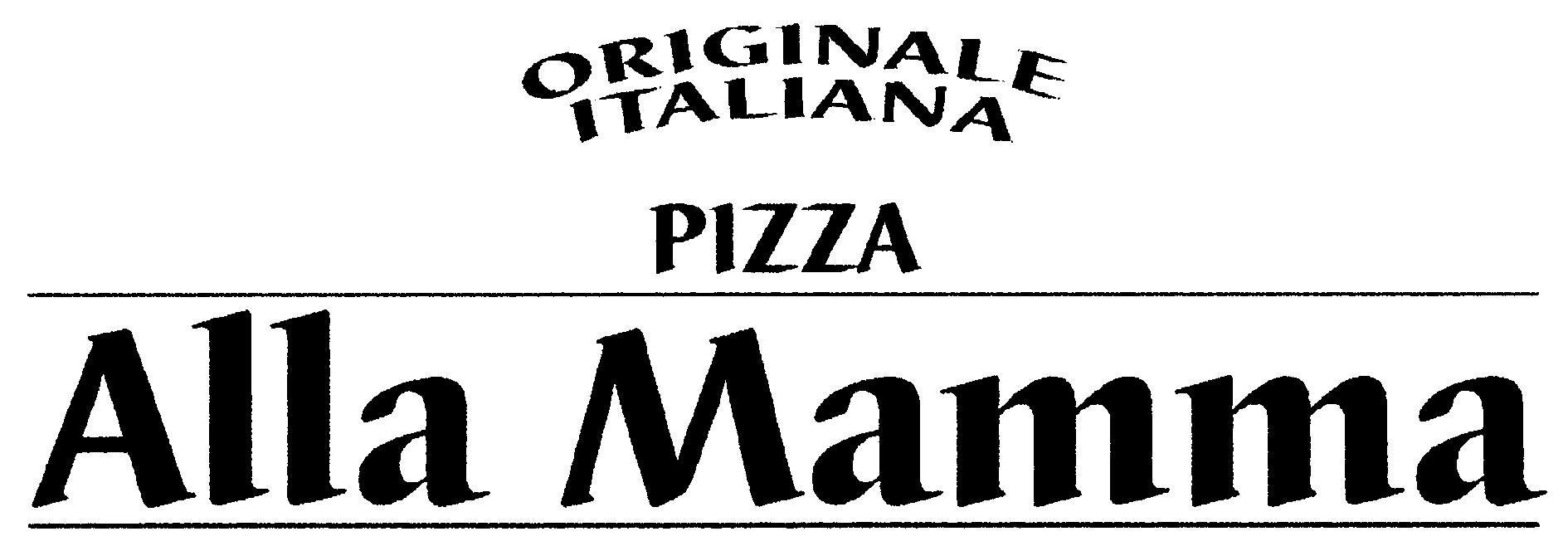 Paraqitja e markës ORIGINALE ITALIANA PIZZA Alla Mamma