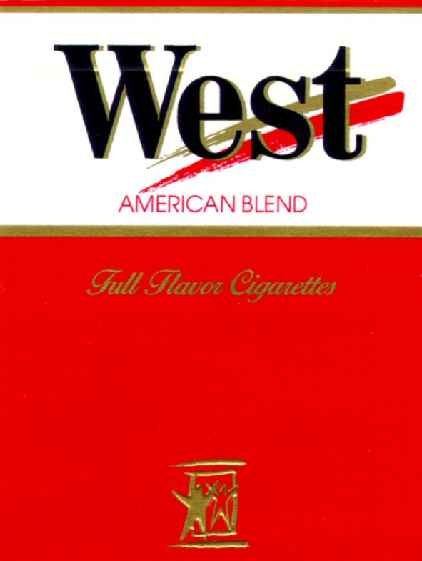 Paraqitja e markës West AMERICAN BLEND Full Flavor Cigarettes
