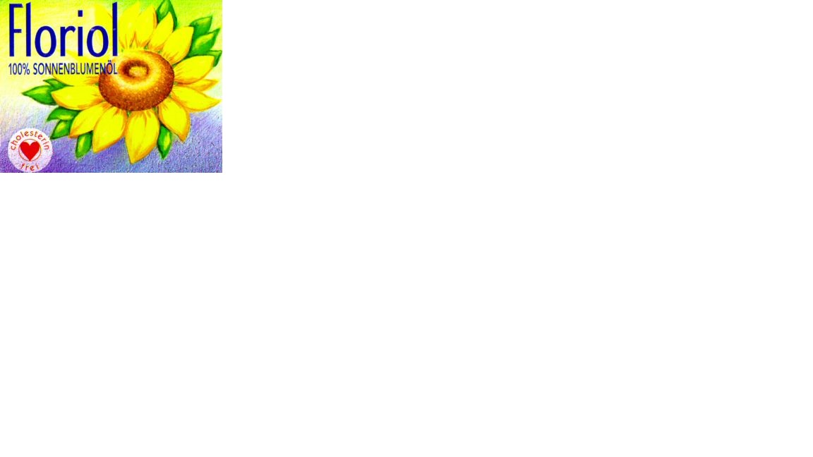 Paraqitja e markës Floriol 100% SONNENBLUMENÖL cholesterin frei