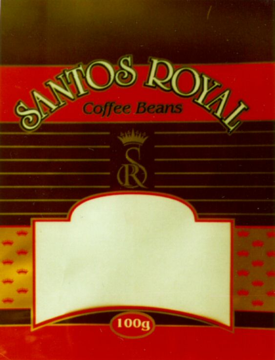 Paraqitja e markës SANTOS ROYAL Coffee Beans SR