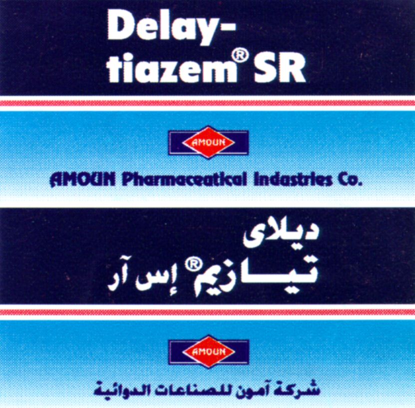 Paraqitja e markës Delay-tiazem SR AMOUN Pharmaceutical Industries Co.