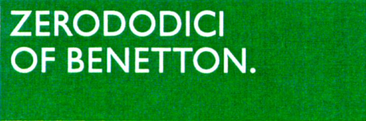 Paraqitja e markës ZERODODICI OF BENETTON.