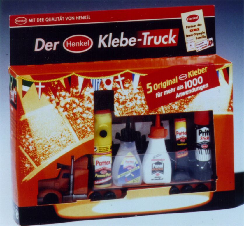 Paraqitja e markës Der Henkel Klebe-Truck