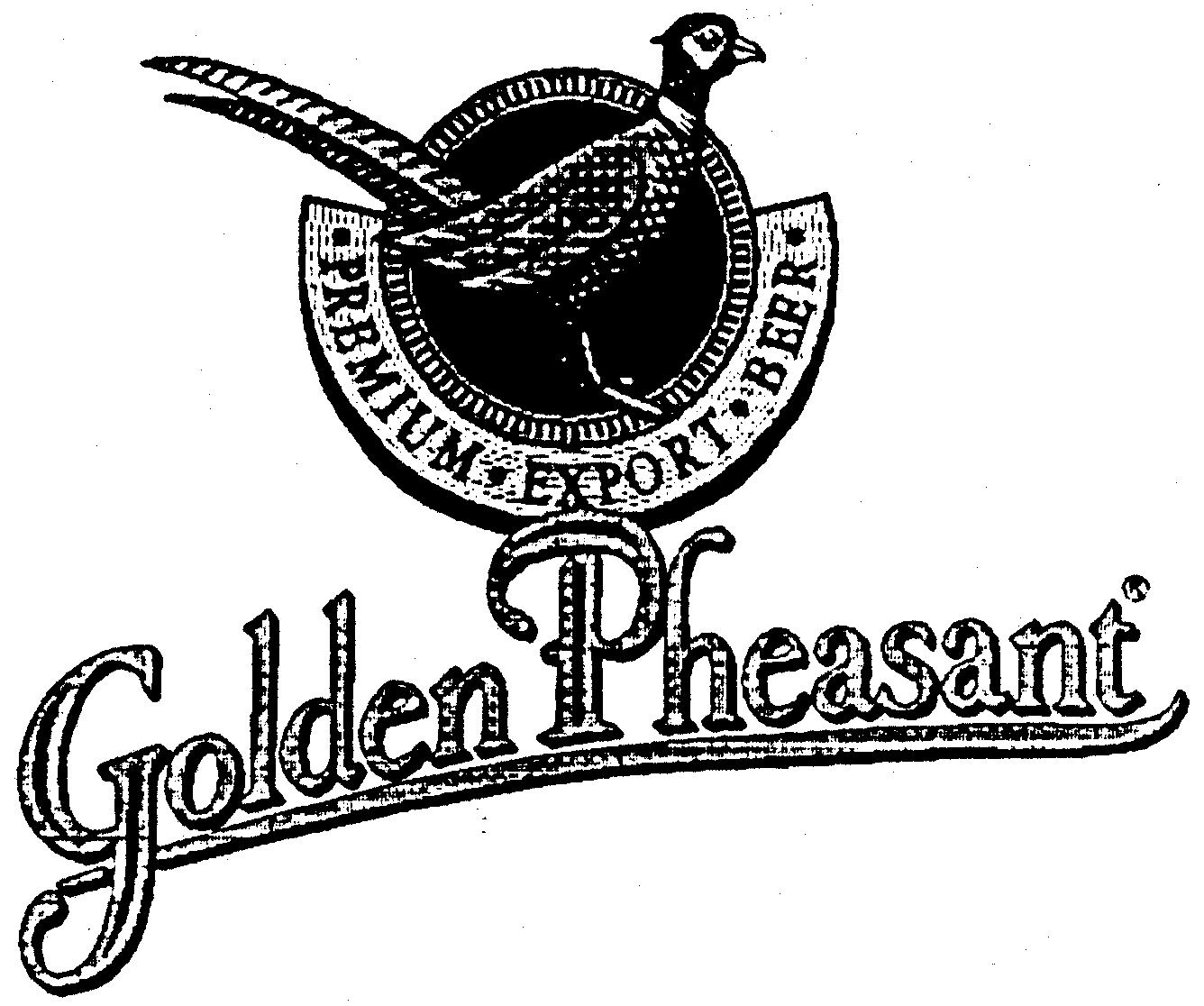Paraqitja e markës PREMIUM EXPORT BEER Golden Pheasant
