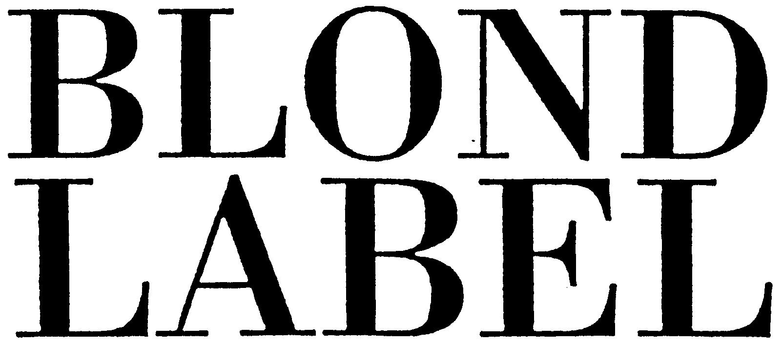 Paraqitja e markës BLOND LABEL
