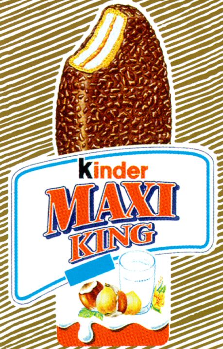 Paraqitja e markës Kinder MAXI KING