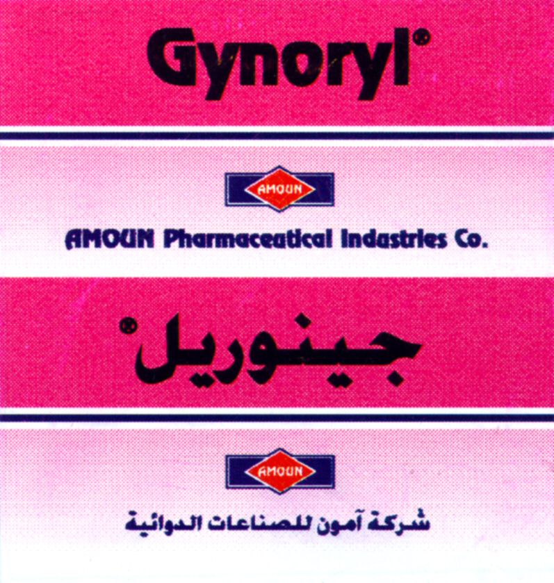 Paraqitja e markës Gynoryl AMOUN Pharmaceutical Industries Co.