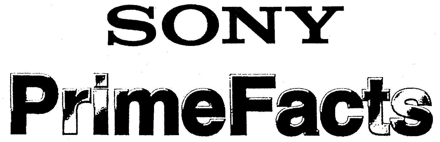 Paraqitja e markës SONY PrimeFacts