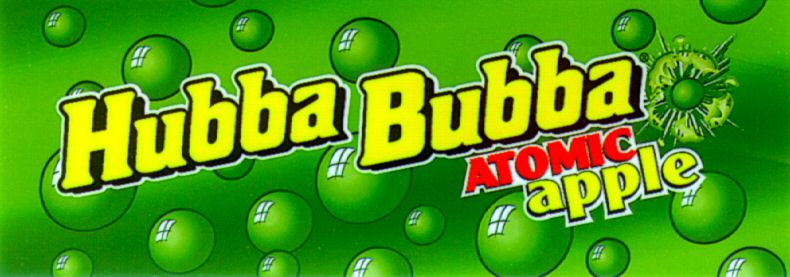 Paraqitja e markës Hubba Bubba ATOMIC apple