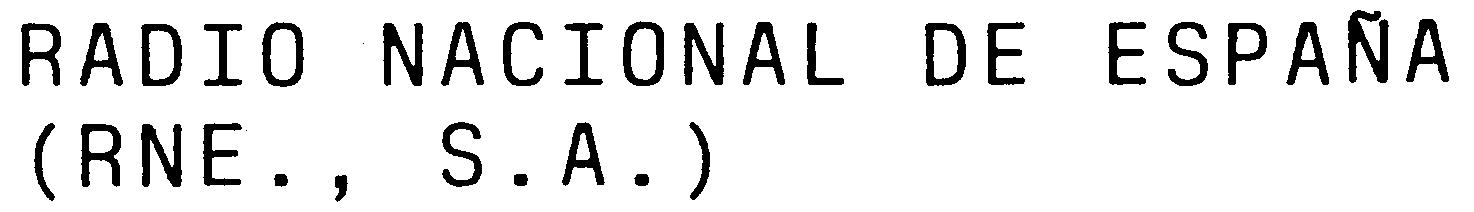 Paraqitja e markës RADIO NACIONAL DE ESPANA (RNE., S.A.)