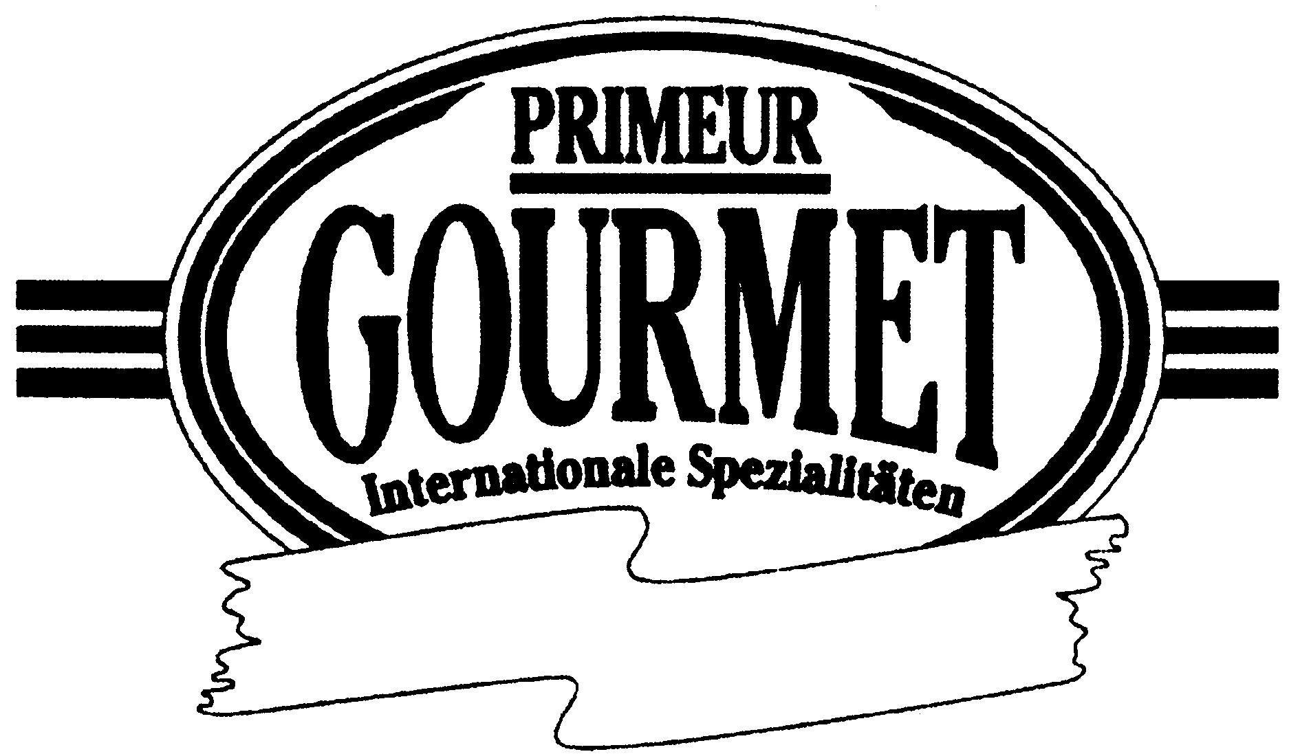 Paraqitja e markës PRIMEUR GOURMET Internationale Spezialitaten