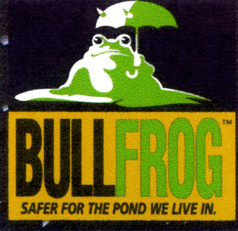 Paraqitja e markës BULLFROG SAFER FOR THE POND WE LIVE IN