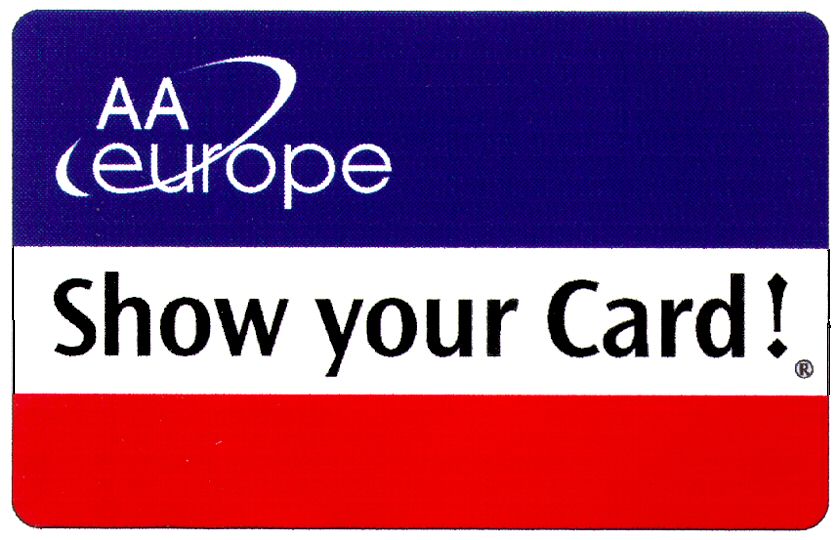 Paraqitja e markës AA europe Show your Card!
