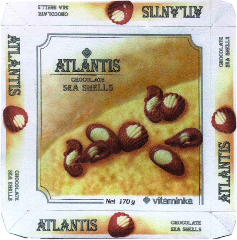 Paraqitja e markës ATLANTIS CHOCOLATE SEA SHELLS