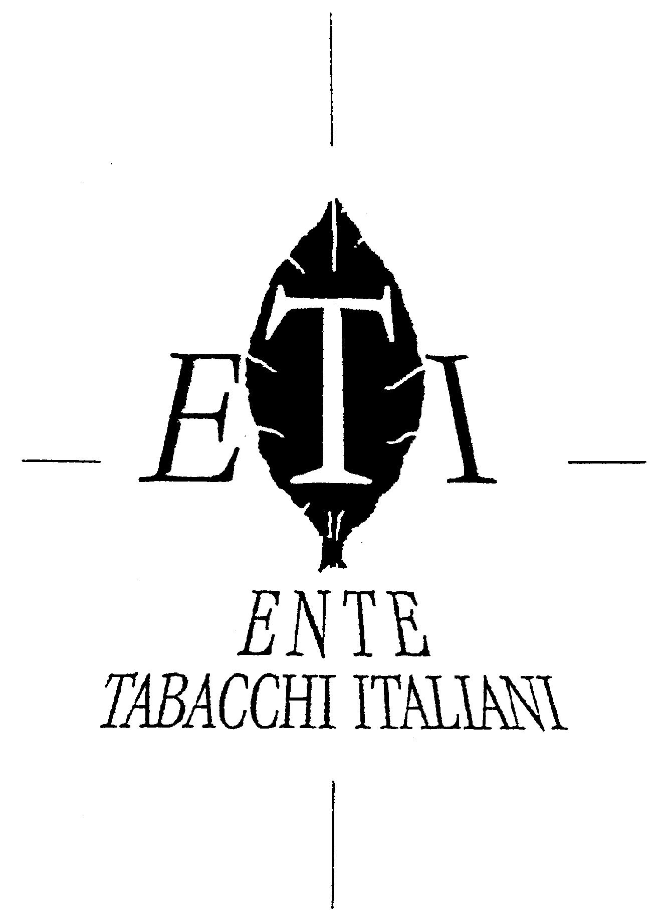 Paraqitja e markës ETI ENTE TABACCHI ITALIANI