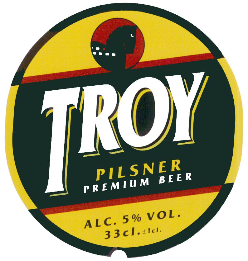 Paraqitja e markës TROY PILSNER PREMIUM BEER