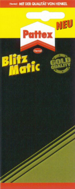 Paraqitja e markës MIT DER QUALITAT VON HENKEL Pattex Blitz Matic