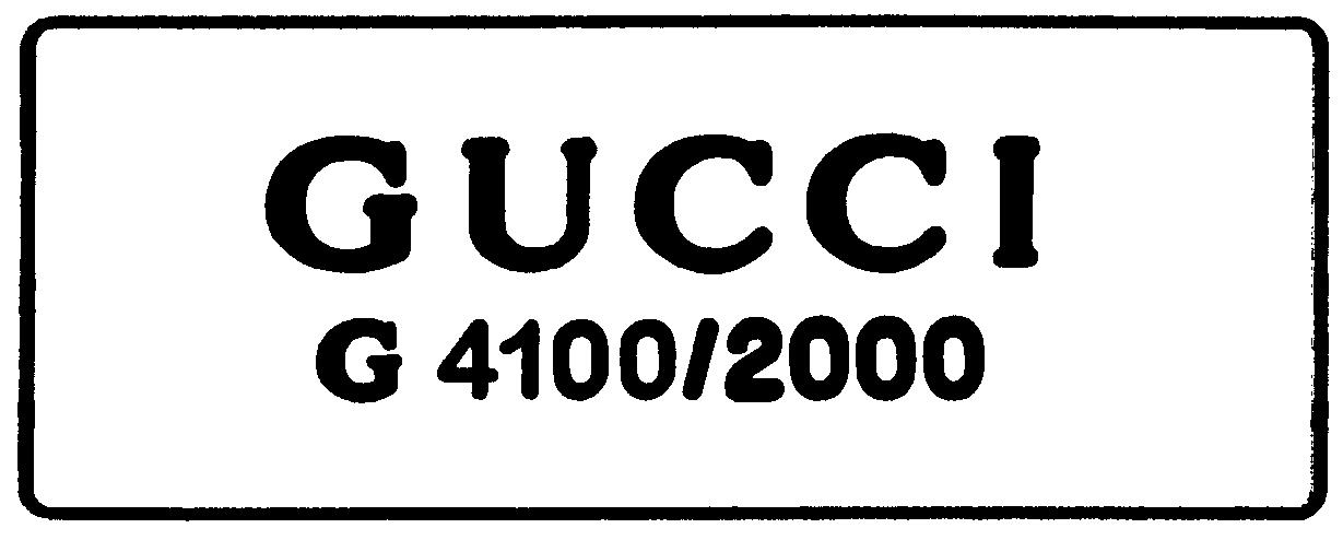 La reproduction de la marque GUCCI G 4100/2000