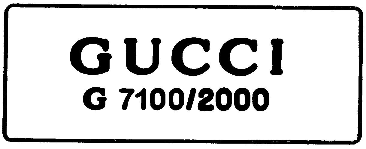 Paraqitja e markës GUCCI G 7100/2000