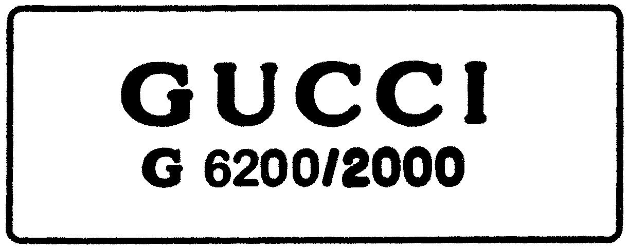 Paraqitja e markës GUCCI G 6200/2000